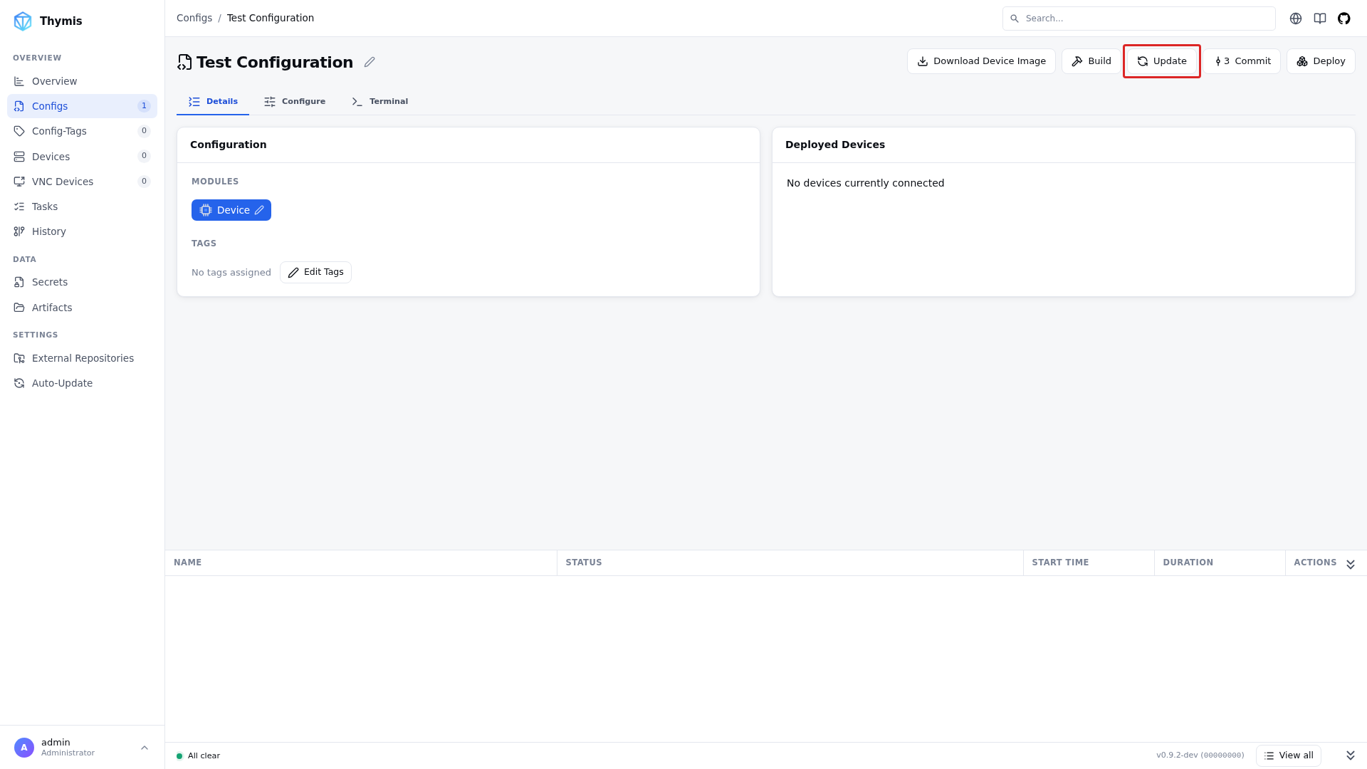 Update Config Packages