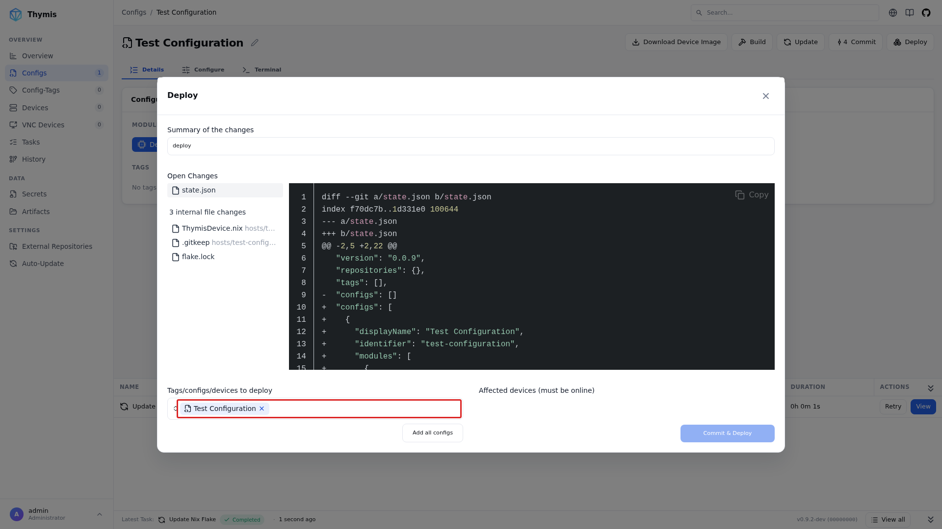 Deploy Modal
