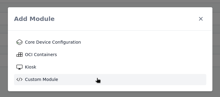 Add Custom Module