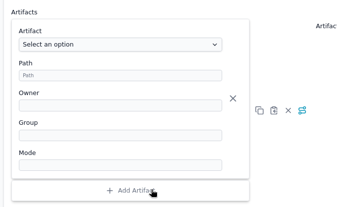 Artifacts Configuration