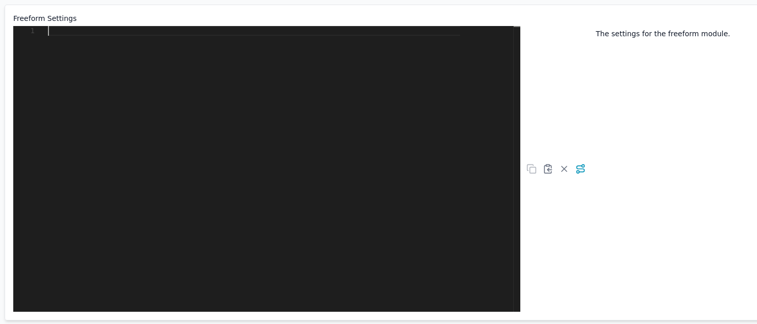 Custom Module Configuration