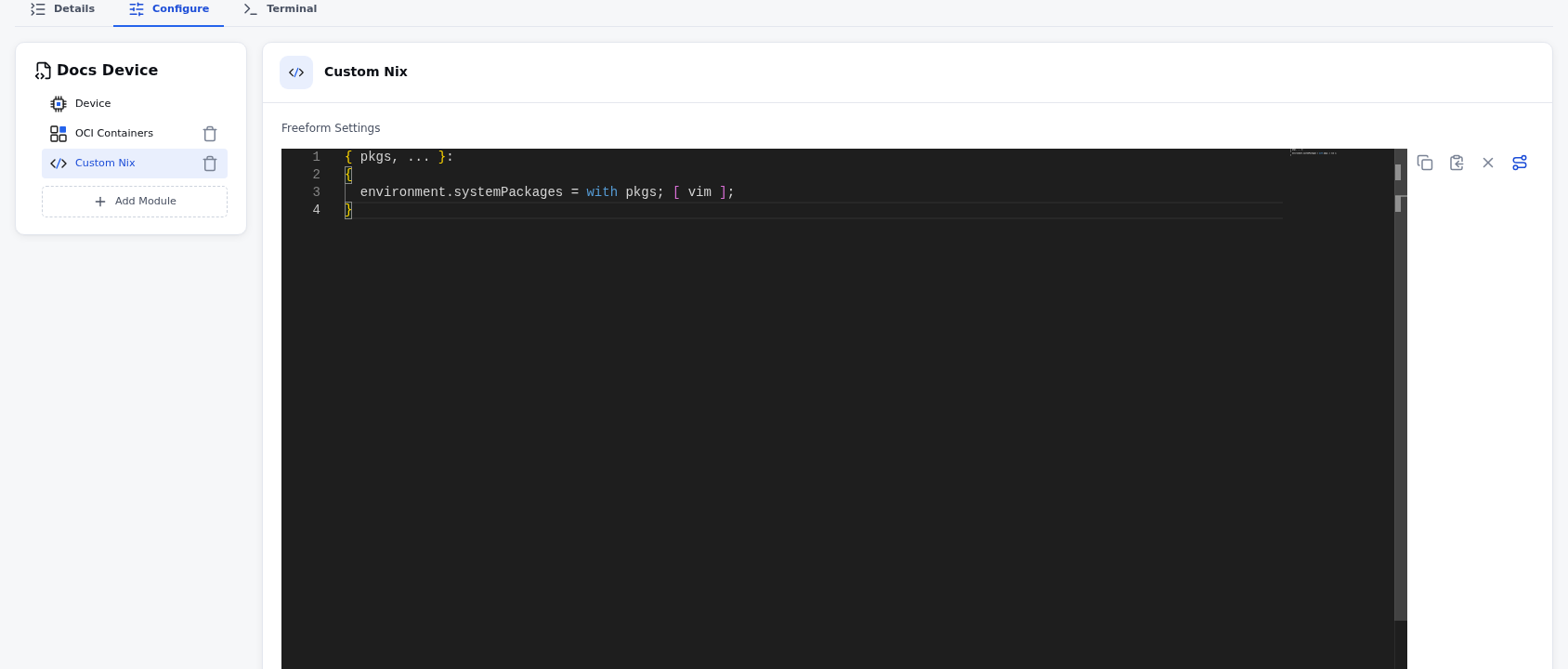 Custom Module Example