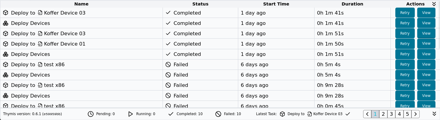 Tasks